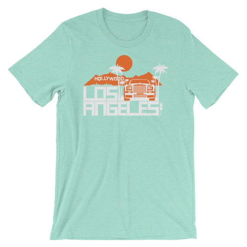 Los Angeles Hollywood Star Short-Sleeve Men's  T-Shirt T-Shirt Heather Mint / 2XL designed by JOOLcity