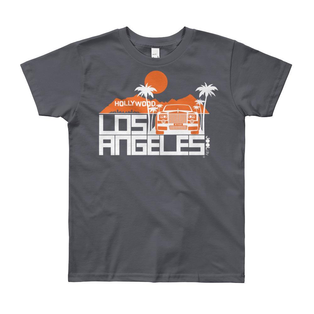 Los Angeles Hollywood Star Short Sleeve Youth T-shirt T-Shirt Slate / 12yrs designed by JOOLcity