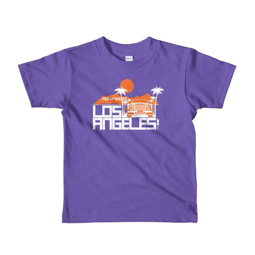 Los Angeles Hollywood Star Toddler Short-Sleeve T-Shirt T-Shirt Purple / 6yrs designed by JOOLcity