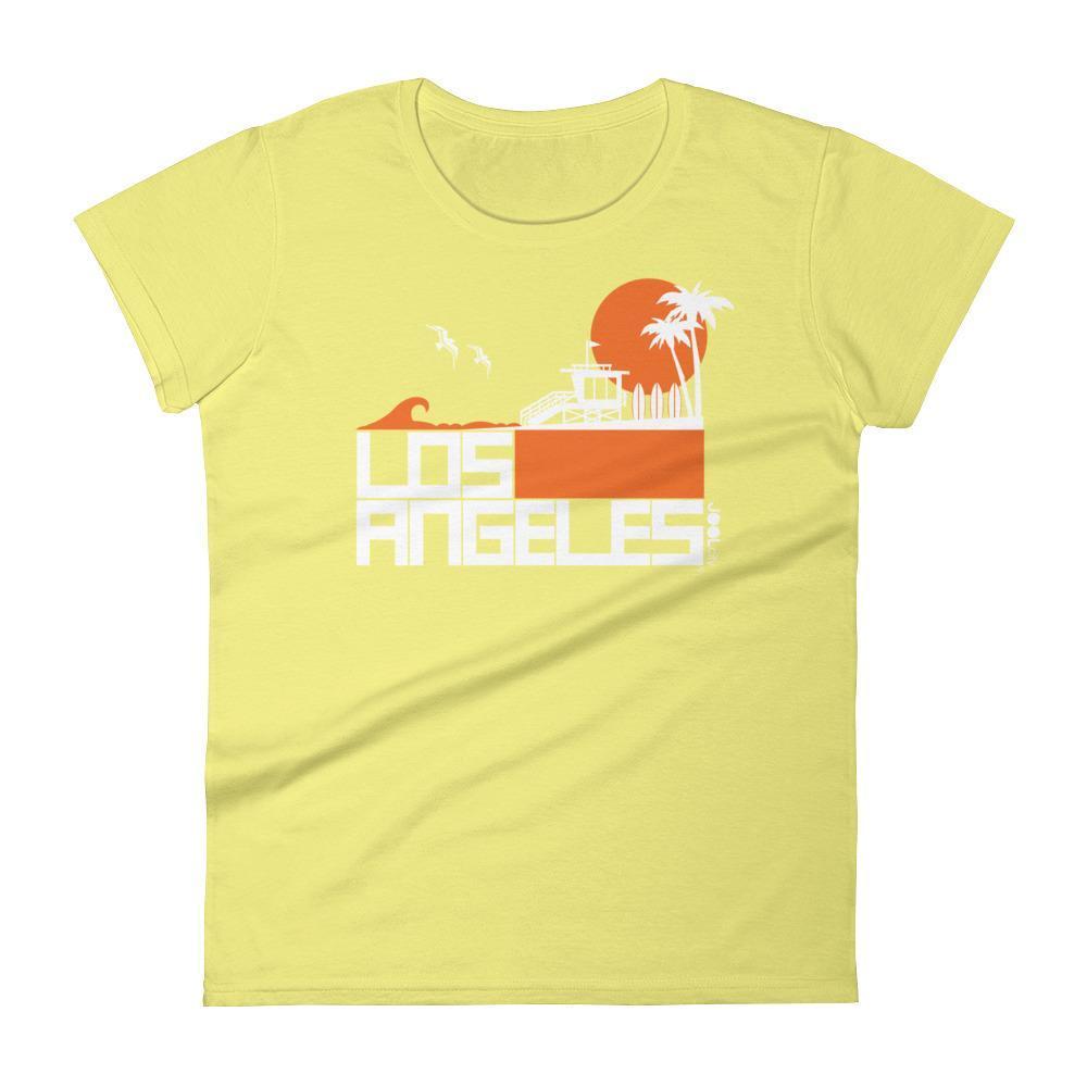 Los Angeles  Lifeguard Love  Women's  Short Sleeve T-Shirt T-Shirt Spring Yellow / 2XL designed by JOOLcity