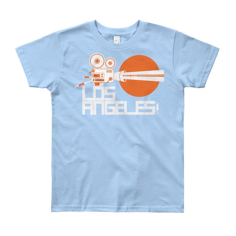 Los Angeles Movie Star Short Sleeve Youth T-shirt T-Shirt Baby Blue / 12yrs designed by JOOLcity