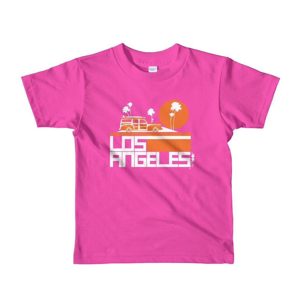 Los Angeles Woody Wagon Toddler Short-Sleeve T-Shirt T-Shirt Fuchsia / 6yrs designed by JOOLcity