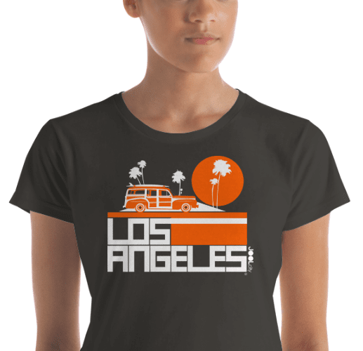 Los Angeles  Woody Wagon  Women's  Short Sleeve T-Shirt T-Shirt  designed by JOOLcity