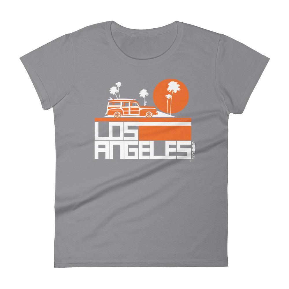 Los Angeles  Woody Wagon  Women's  Short Sleeve T-Shirt T-Shirt Storm Grey / 2XL designed by JOOLcity