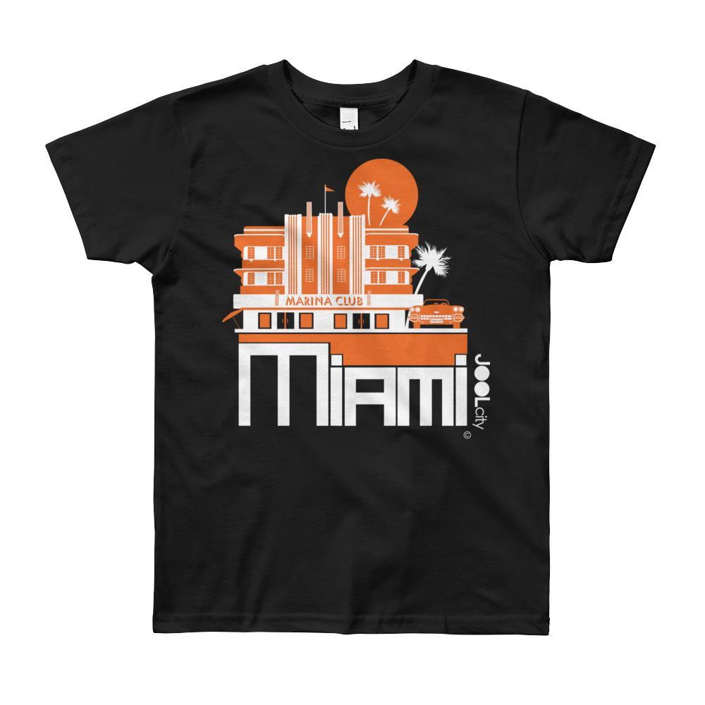 Miami Beach Vette Short Sleeve Youth T-shirt T-Shirt Black / 12yrs designed by JOOLcity
