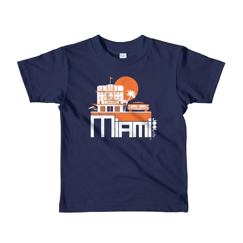 Miami Deco Ride Toddler Short-Sleeve T-Shirt T-Shirt Navy / 6yrs designed by JOOLcity