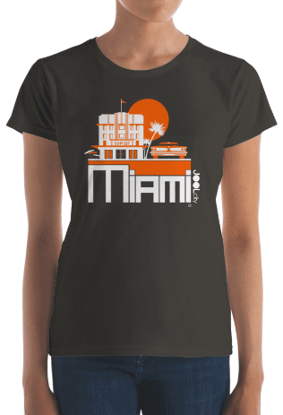 Miami Deco Ride Women's Short Sleeve T-shirt T-Shirt  designed by JOOLcity