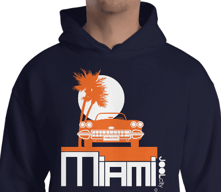 Miami Palm Cruise Hooded Sweatshirt