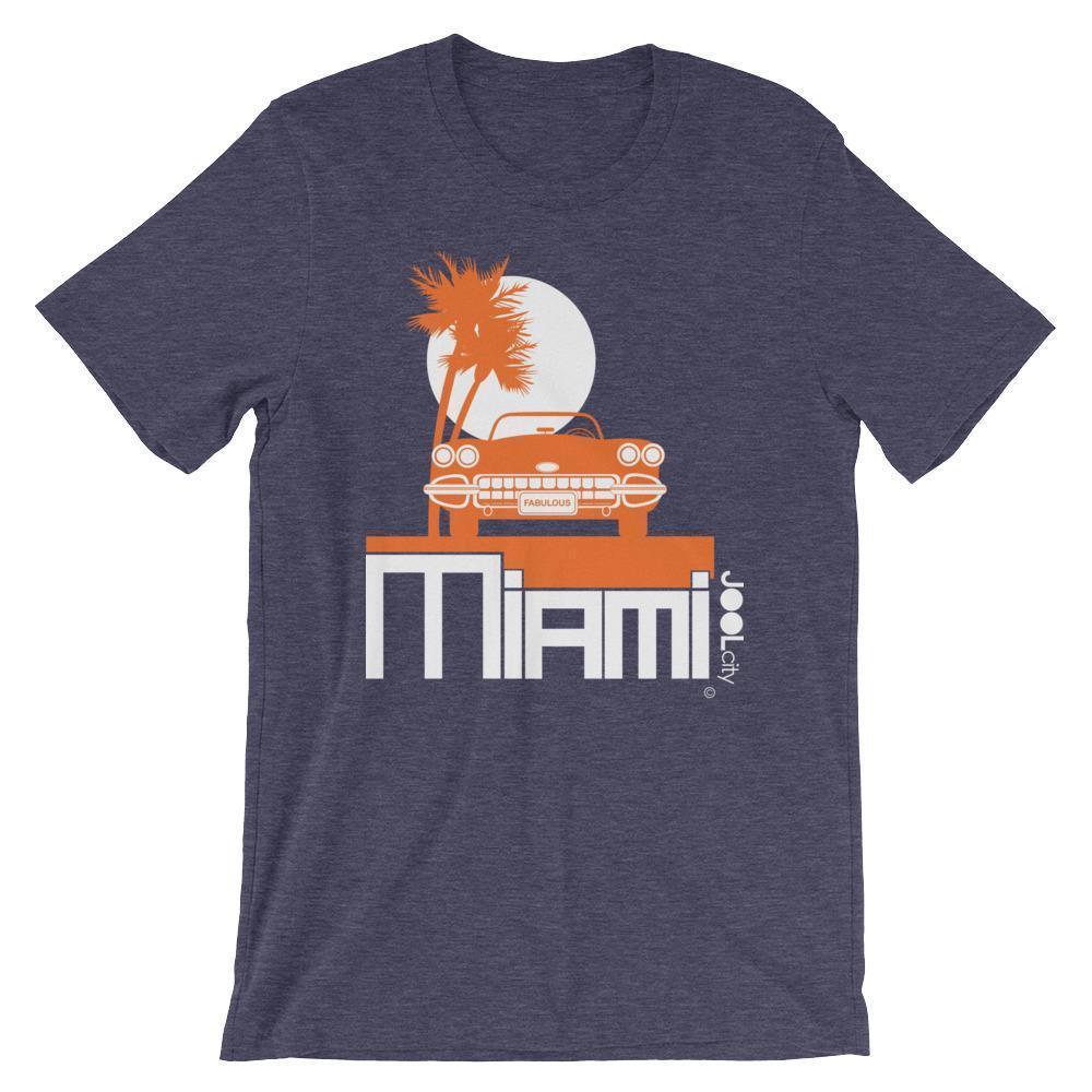 Miami Palm Cruise Short-Sleeve Men's  T-Shirt T-Shirt Heather Midnight Navy / 2XL designed by JOOLcity