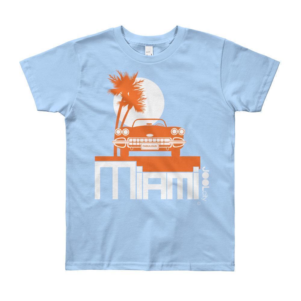 Miami Palm Cruise Short Sleeve Youth T-shirt T-Shirt Baby Blue / 12yrs designed by JOOLcity