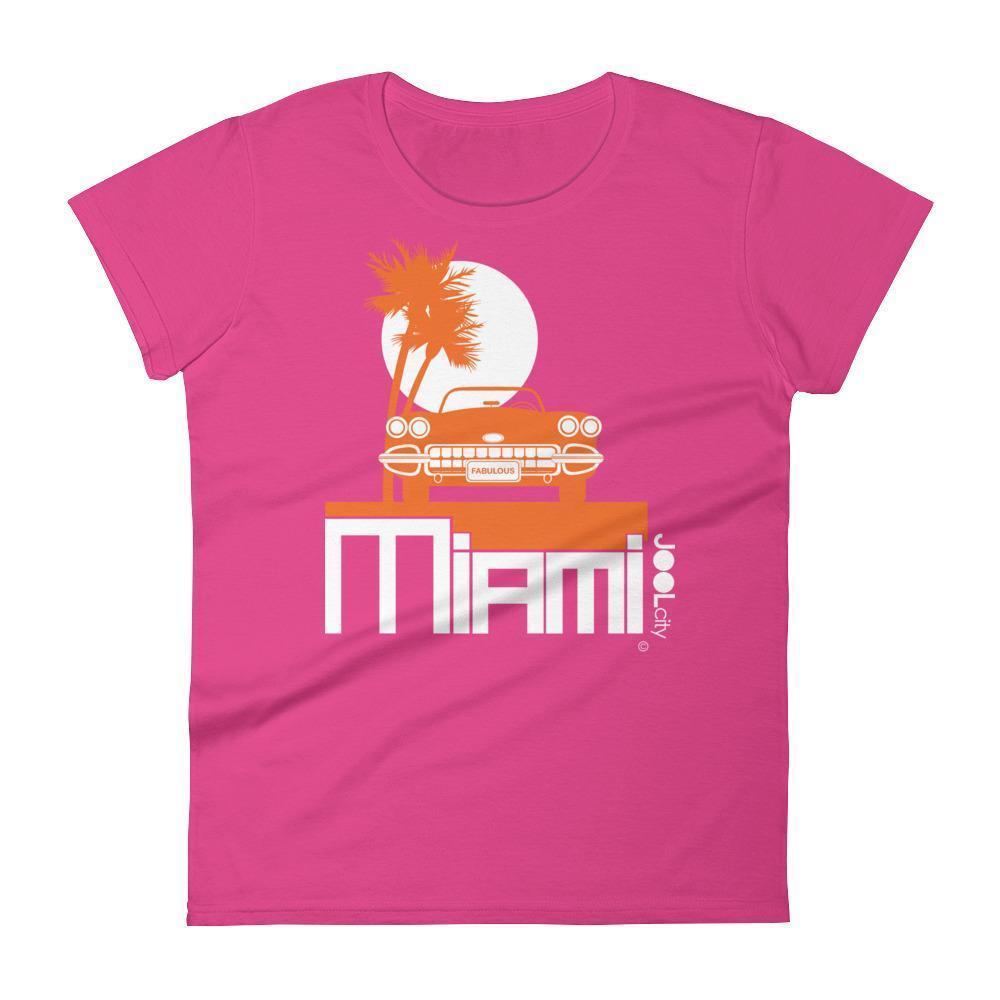 Miami Palm Cruise Women's Short Sleeve T-shirt T-Shirt Hot Pink / 2XL designed by JOOLcity