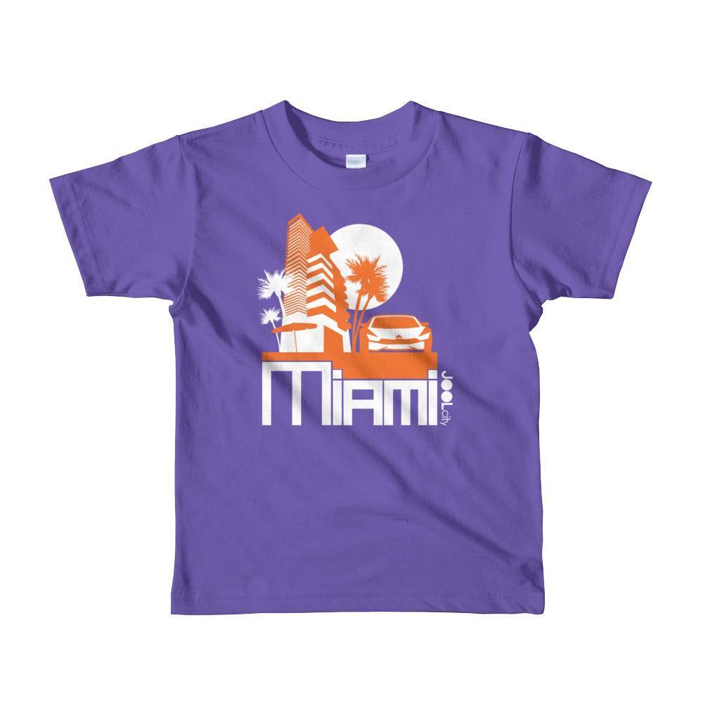Miami Sleek City Toddler Short-Sleeve T-Shirt T-Shirt Purple / 6yrs designed by JOOLcity