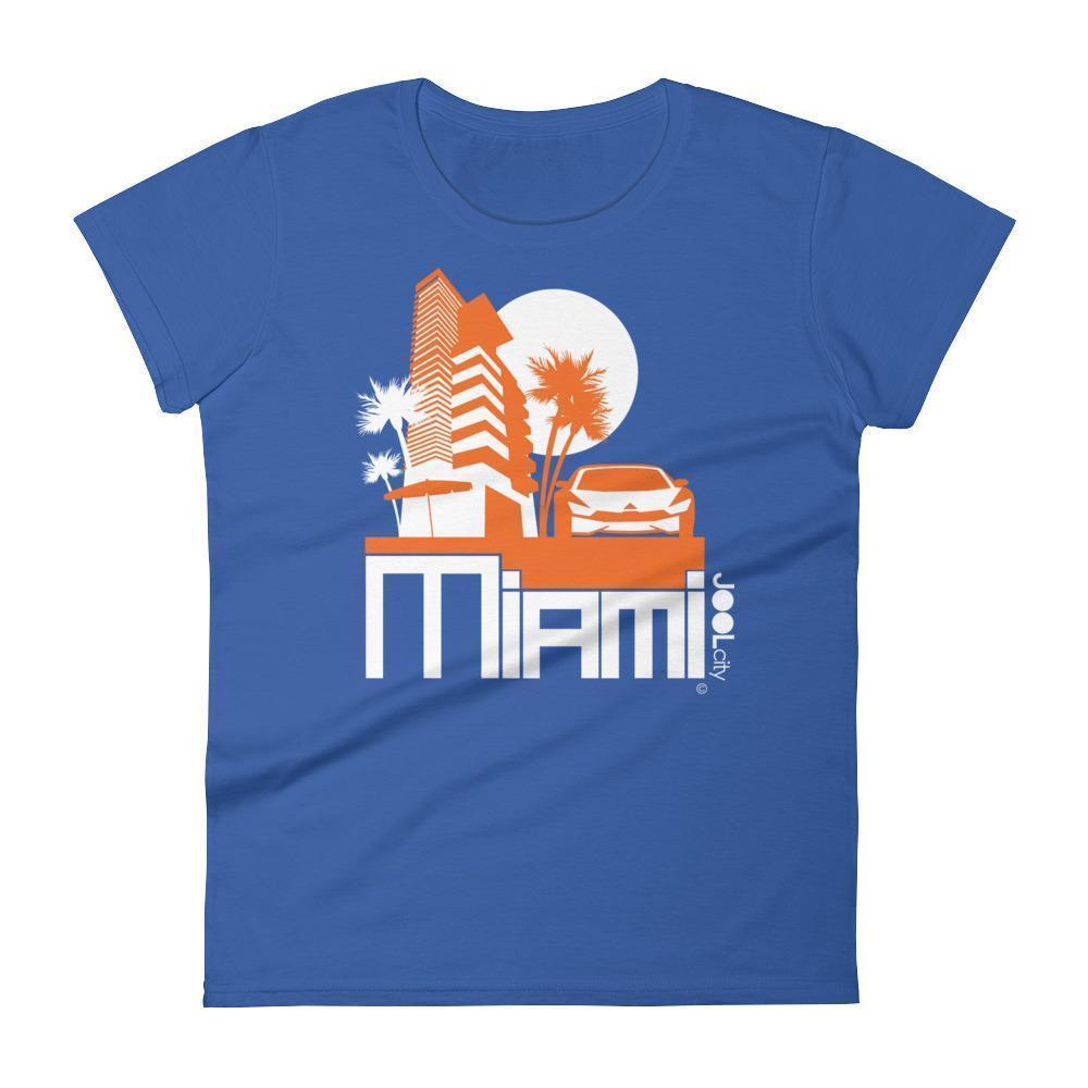 Miami Sleek City Women's Short Sleeve T-shirt T-Shirt Royal Blue / 2XL designed by JOOLcity