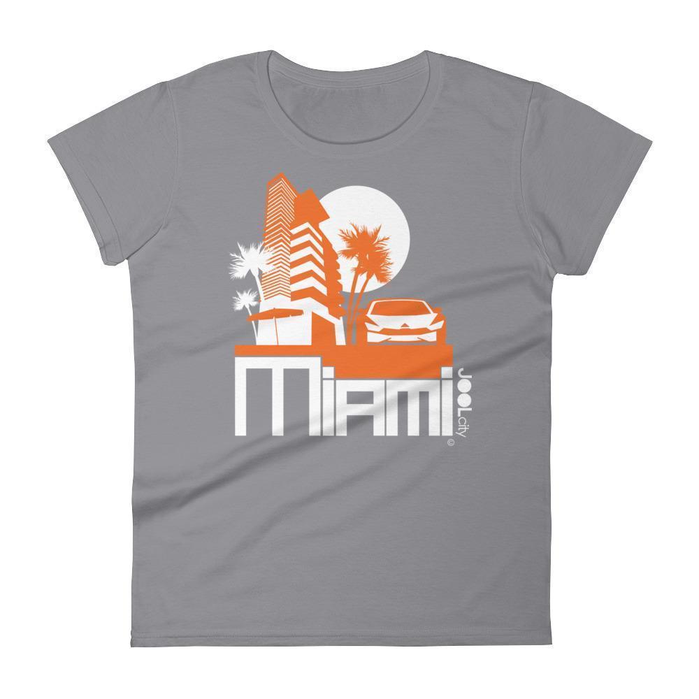 Miami Sleek City Women's Short Sleeve T-shirt T-Shirt Storm Grey / 2XL designed by JOOLcity