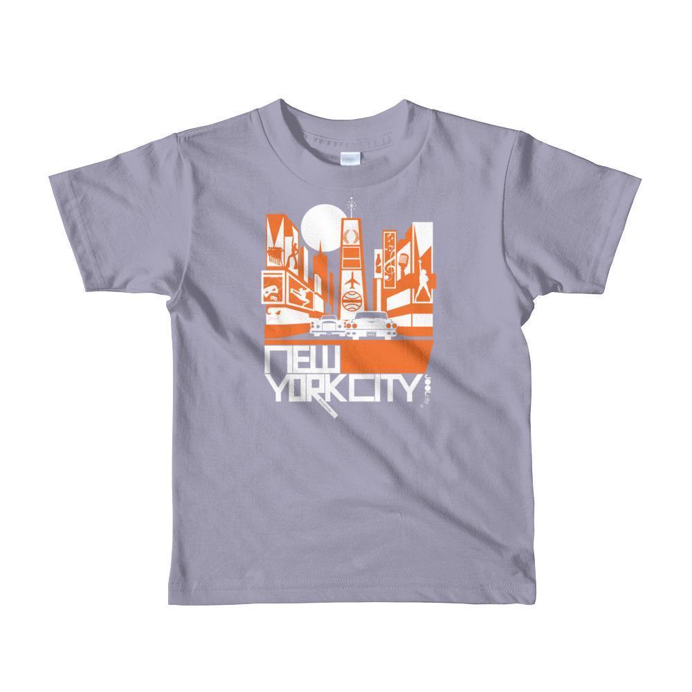 New York Broadway Nights Toddler Short Sleeve T-shirt T-Shirt Slate / 6yrs designed by JOOLcity