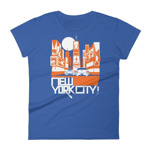New York Broadway Nights Women's  Short Sleeve T-Shirt T-Shirt Royal Blue / 2XL designed by JOOLcity