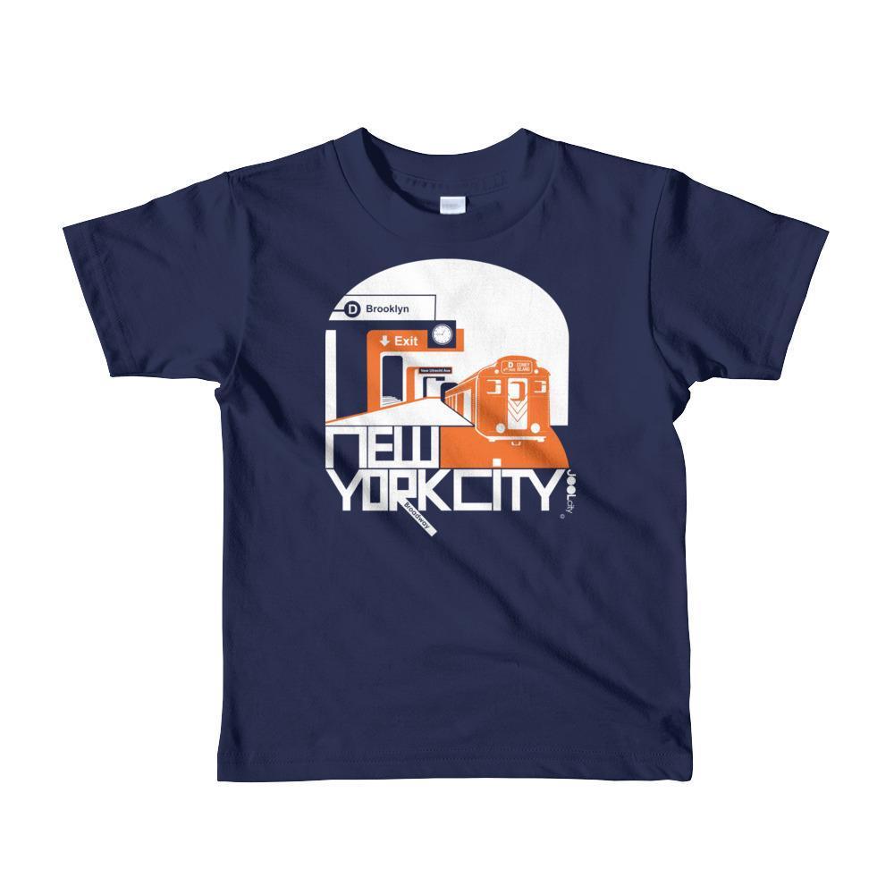 New York Brooklyn Bound Toddler Short Sleeve T-shirt T-Shirt Navy / 6yrs designed by JOOLcity