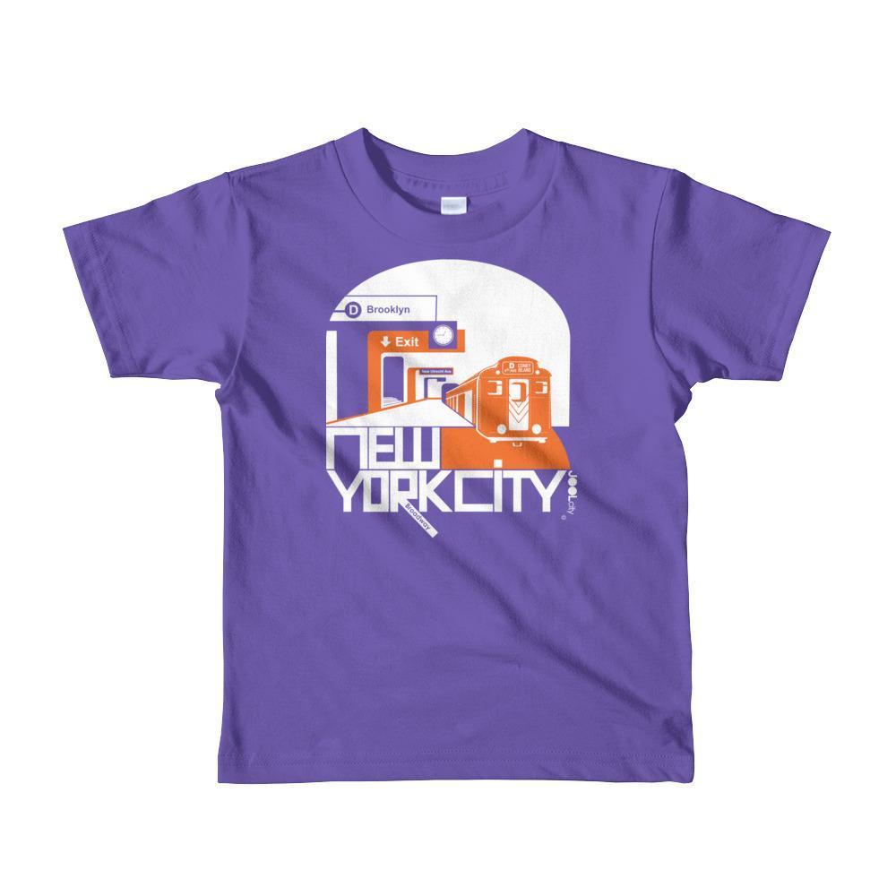New York Brooklyn Bound Toddler Short Sleeve T-shirt T-Shirt Purple / 6yrs designed by JOOLcity
