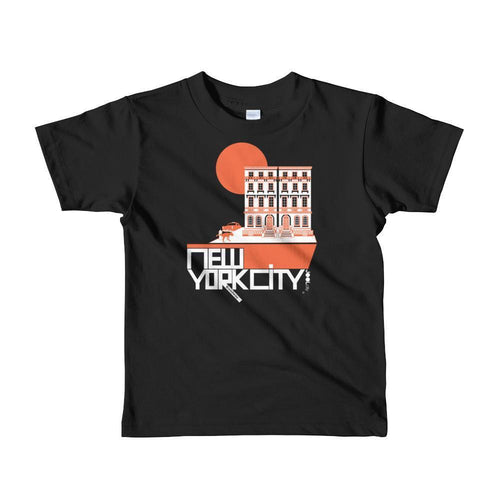 New York Brownstone Doggy Short Sleeve Toddler T-shirt T-Shirt Black / 6yrs designed by JOOLcity