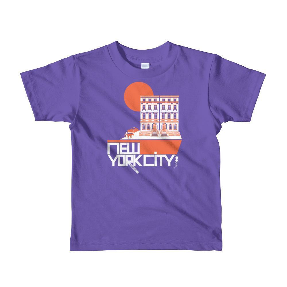 New York Brownstone Doggy Short Sleeve Toddler T-shirt T-Shirt Purple / 6yrs designed by JOOLcity