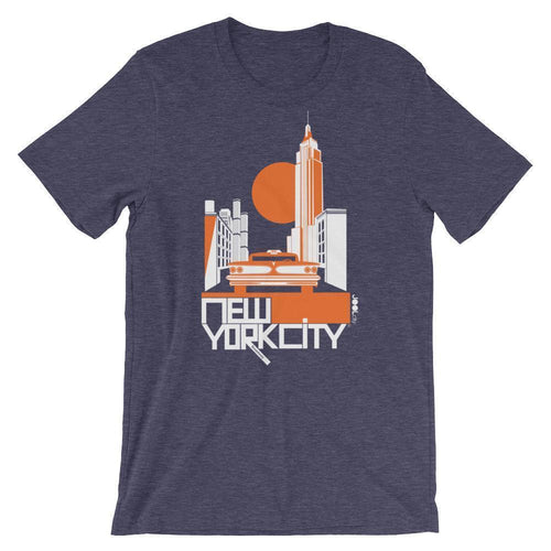 New York Empire Ride Short-Sleeve Men's T-Shirt T-Shirt Heather Midnight Navy / 2XL designed by JOOLcity