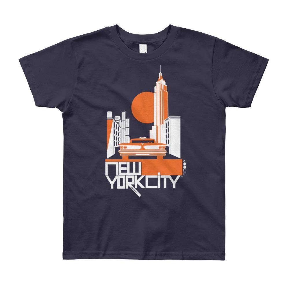 New York Empire Ride Short Sleeve Youth T-shirt T-Shirt Navy / 12yrs designed by JOOLcity