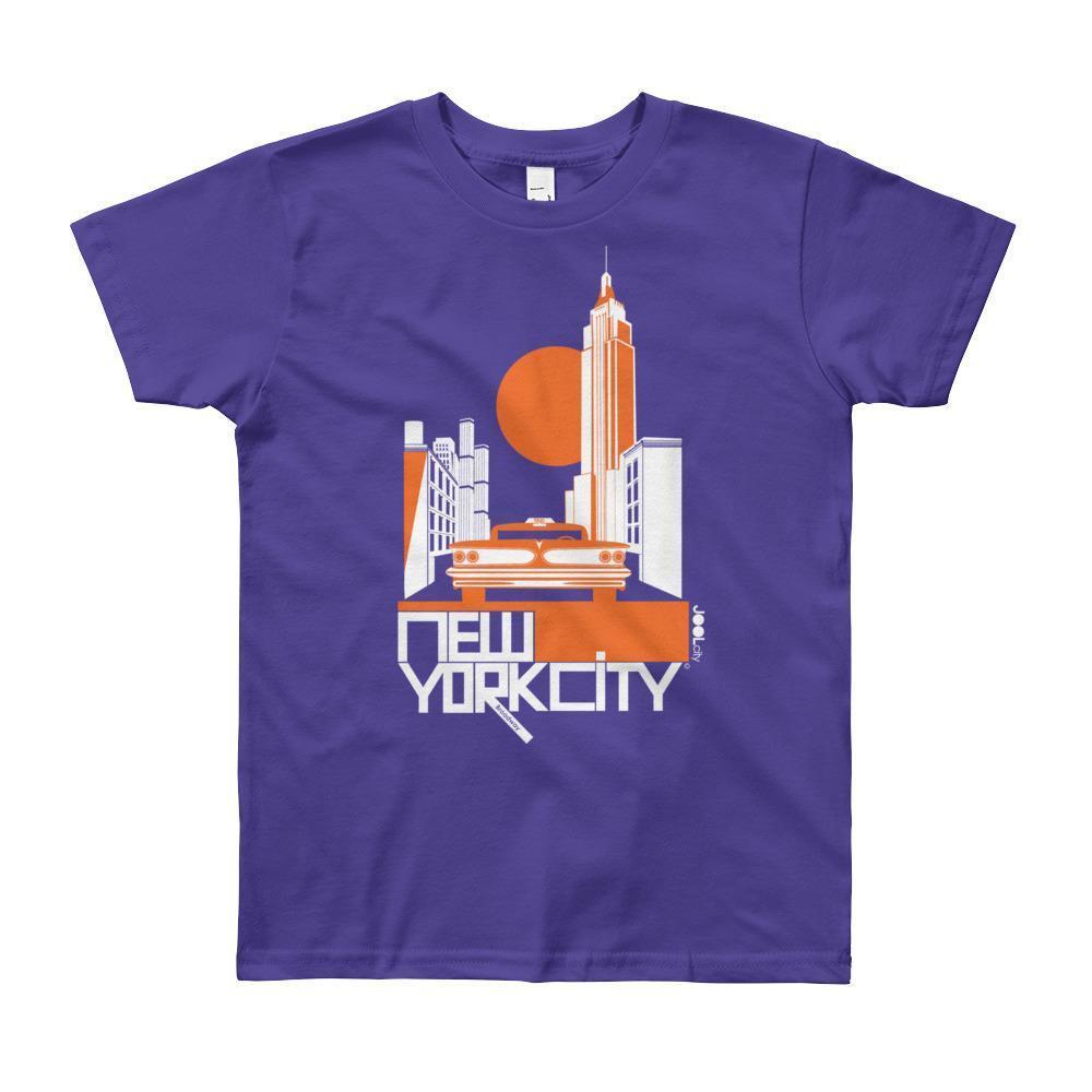 New York Empire Ride Short Sleeve Youth T-shirt T-Shirt Purple / 12yrs designed by JOOLcity