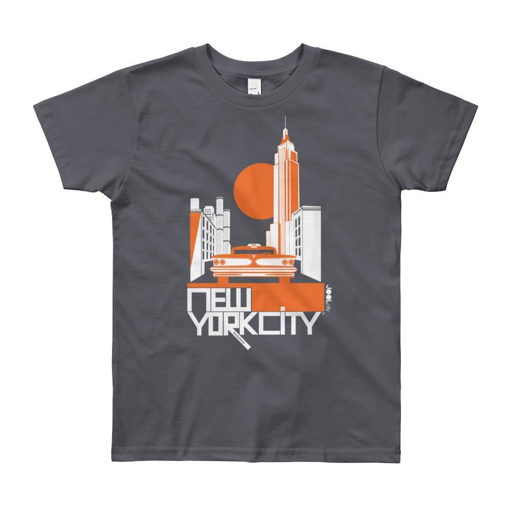 New York Empire Ride Short Sleeve Youth T-shirt T-Shirt Slate / 12yrs designed by JOOLcity