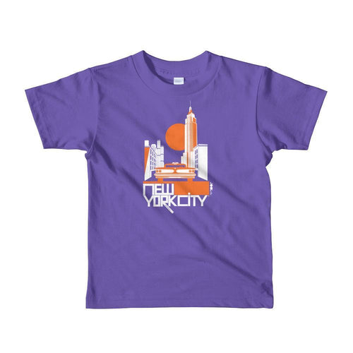 New York Empire Ride Toddler Short Sleeve T-shirt T-Shirt Purple / 6yrs designed by JOOLcity