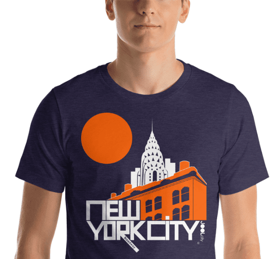 New York Gotham Deco Short-Sleeve Men's T-Shirt T-Shirt  designed by JOOLcity