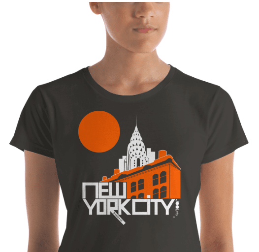 New York Gotham Deco Women's  Short Sleeve T-Shirt T-Shirt  designed by JOOLcity
