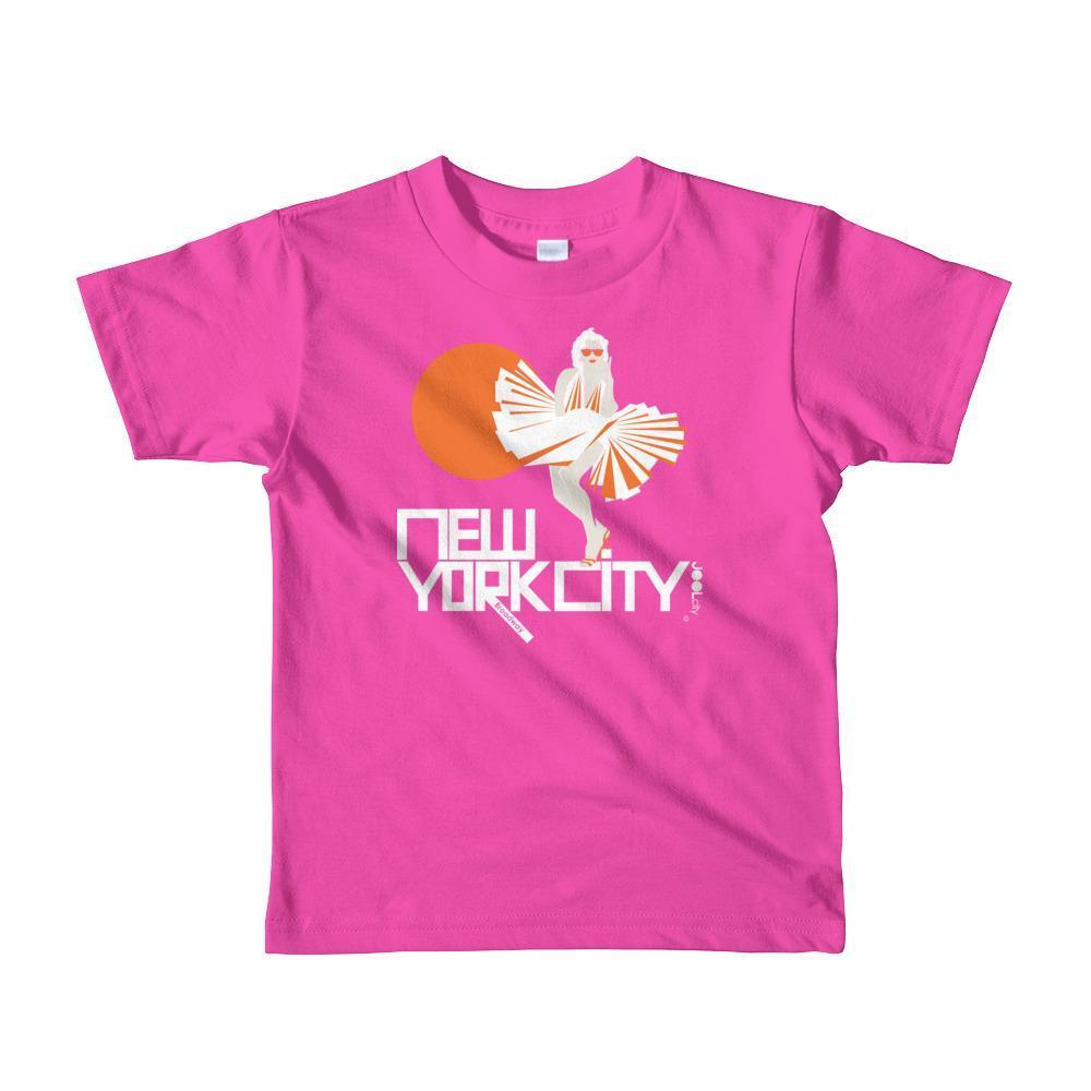 New York My Girl Toddler Short Sleeve T-shirt  Fuchsia / 6yrs designed by JOOLcity