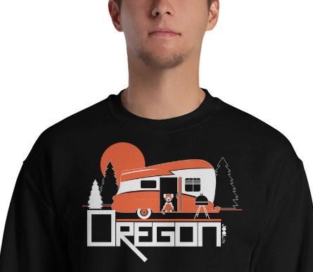 Oregon Camping Pup Men's Sweatshirt