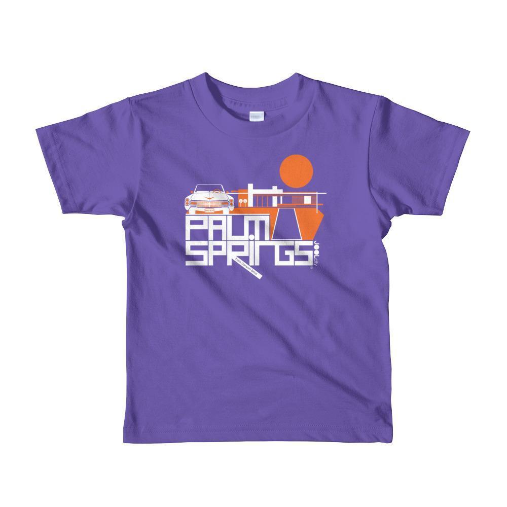 Palm Springs Big Caddy Daddy Toddler Short Sleeve T-shirt T-Shirt Purple / 6yrs designed by JOOLcity