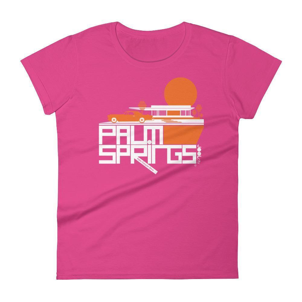 Palm Springs Cool Continental Women's  Short Sleeve T-Shirt T-Shirt Hot Pink / 2XL designed by JOOLcity