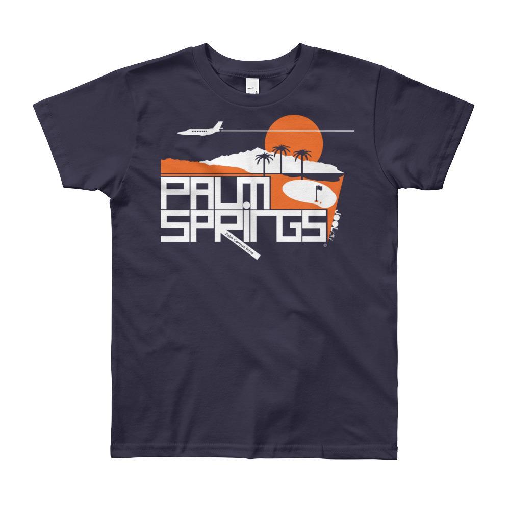 Palm Springs Country Club Short Sleeve Youth T-shirt T-Shirt Navy / 12yrs designed by JOOLcity