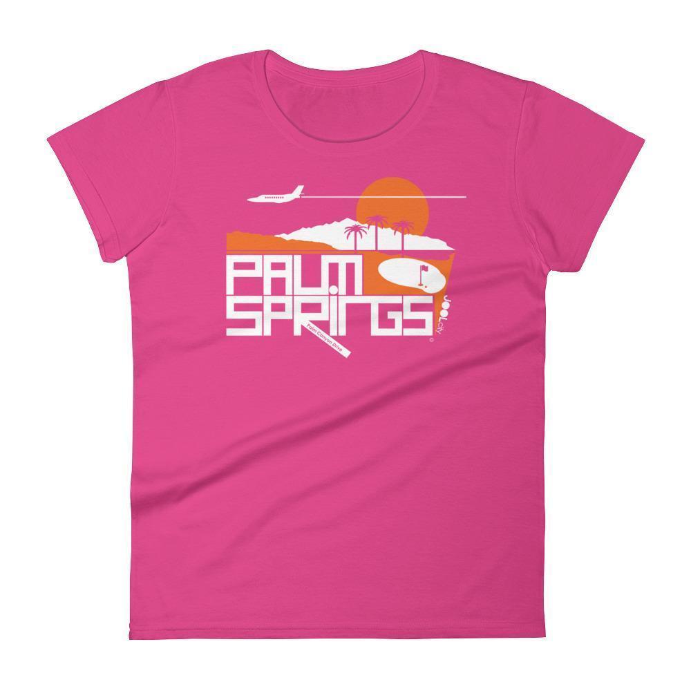 Palm Springs  Country Club  Women's Short Sleeve T-Shirt T-Shirt Hot Pink / 2XL designed by JOOLcity