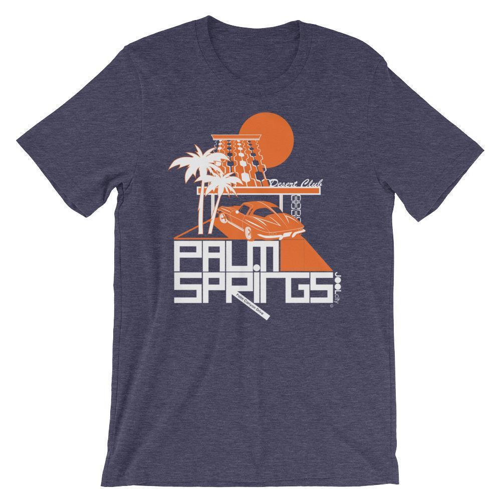 Palm Springs Desert Club Short-Sleeve Men's  T-Shirt T-Shirt Heather Midnight Navy / 2XL designed by JOOLcity