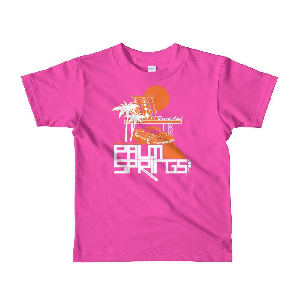 Palm Springs Desert Club Toddler Short Sleeve T-shirt T-Shirt Fuchsia / 6yrs designed by JOOLcity