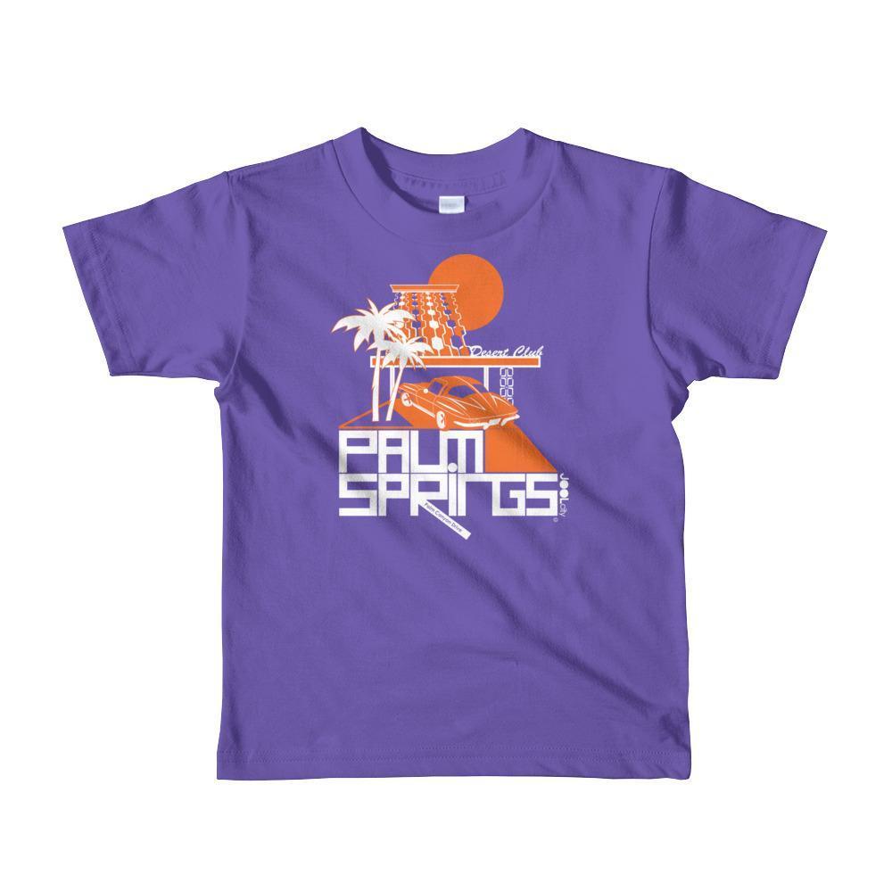 Palm Springs Desert Club Toddler Short Sleeve T-shirt T-Shirt Purple / 6yrs designed by JOOLcity