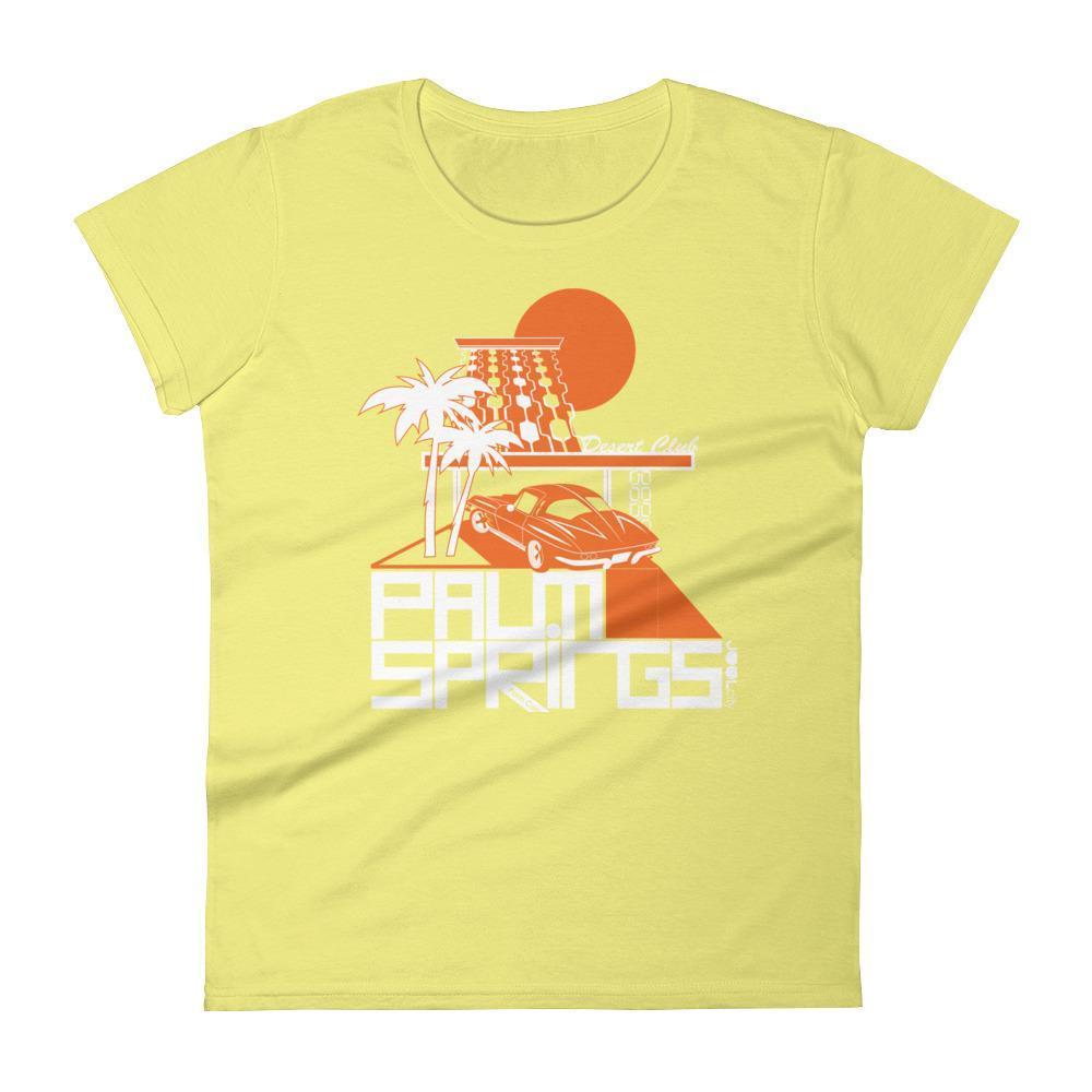 Palm Springs Desert Club Women's  Short Sleeve T-Shirt T-Shirt Spring Yellow / 2XL designed by JOOLcity