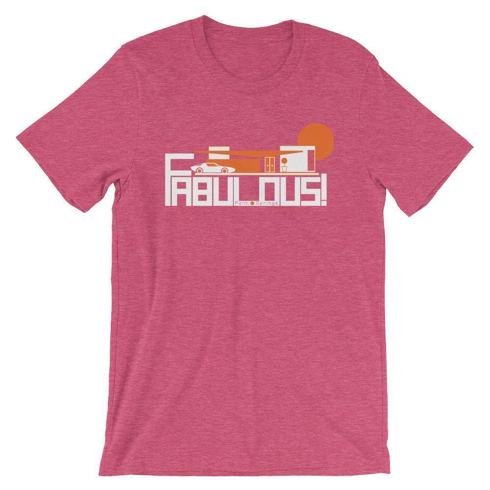 Palm Springs  Fabulous  Short-Sleeve Men's  T-Shirt T-Shirt Heather Raspberry / 2XL designed by JOOLcity