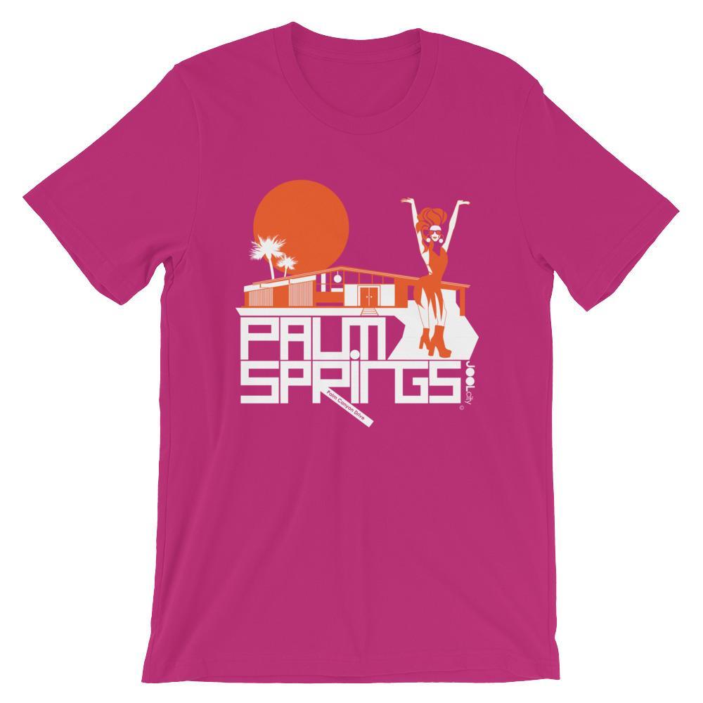Palm Springs Glam Girl Short-Sleeve Men's T-Shirt T-Shirt Berry / 2XL designed by JOOLcity
