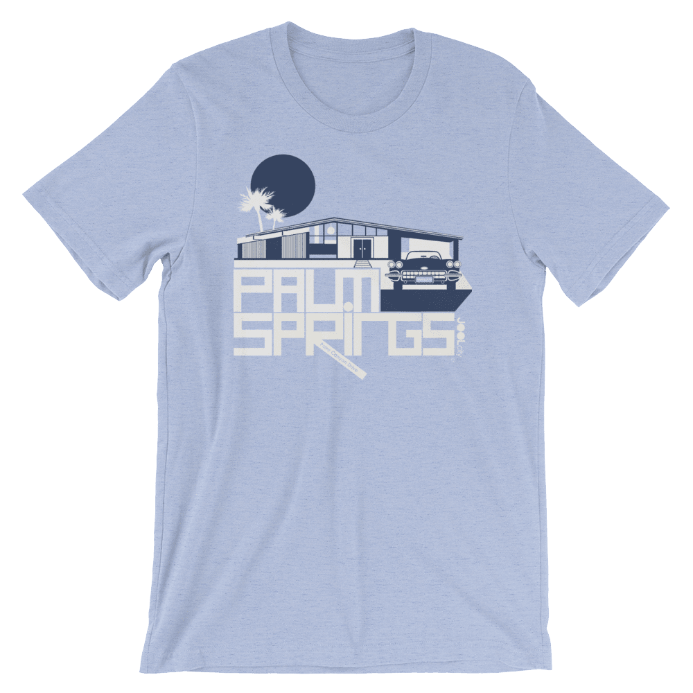 Palm Springs Glam Ranch Short-Sleeve Men's  T-Shirt T-Shirt Heather Blue / 2XL designed by JOOLcity