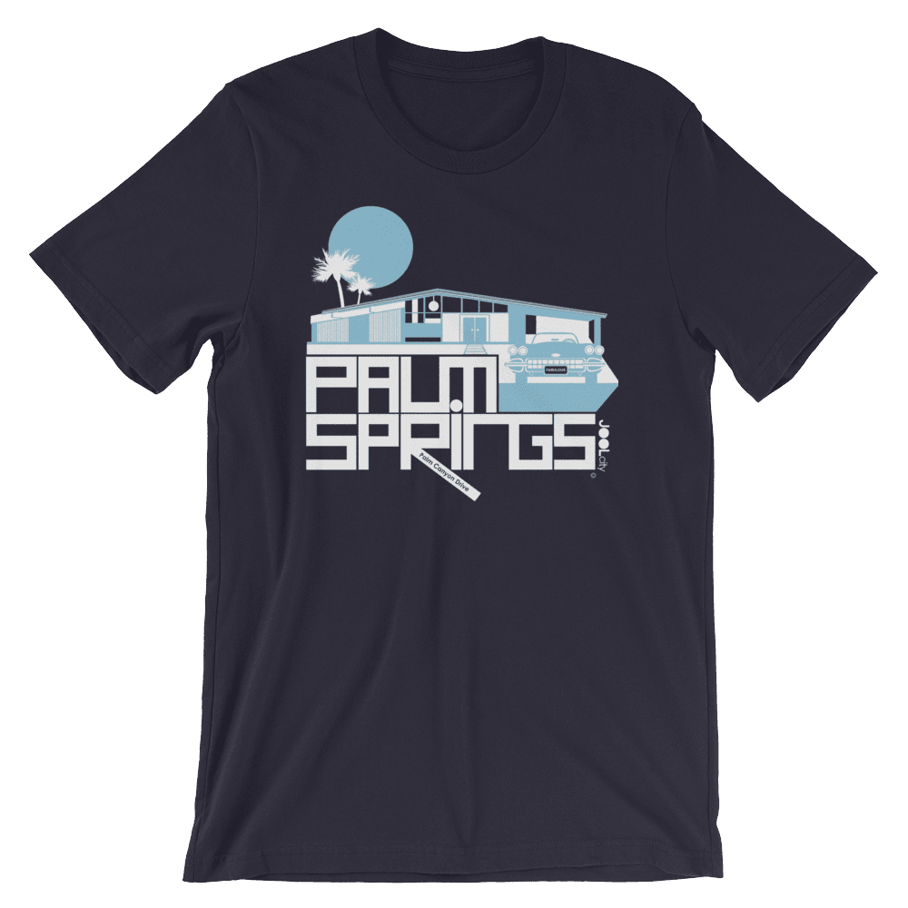 Palm Springs Glam Ranch Short-Sleeve Men's  T-Shirt T-Shirt Navy / 2XL designed by JOOLcity