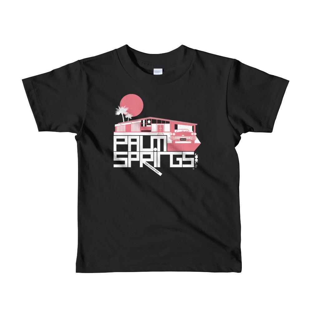 Palm Springs Glam Ranch Toddler Short Sleeve T-shirt T-Shirt Black / 6yrs designed by JOOLcity