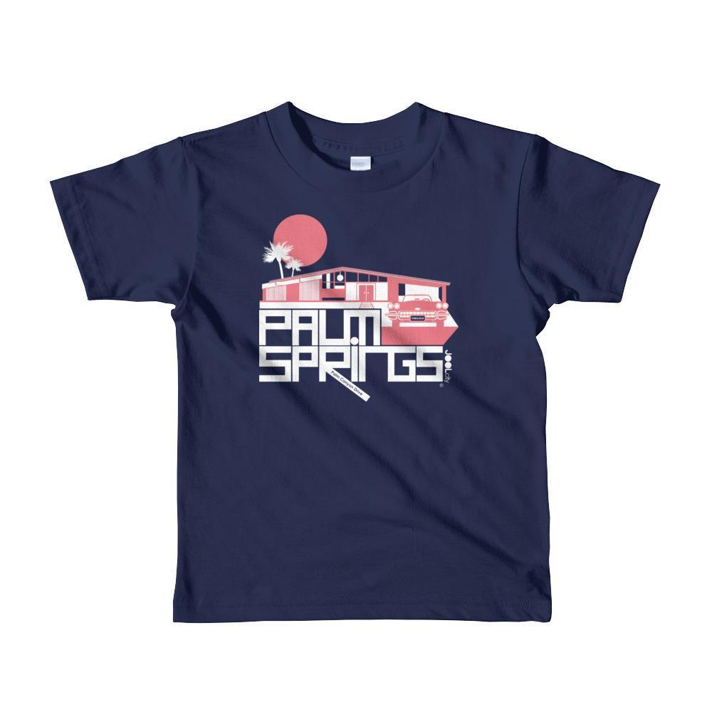 Palm Springs Glam Ranch Toddler Short Sleeve T-shirt T-Shirt Navy / 6yrs designed by JOOLcity