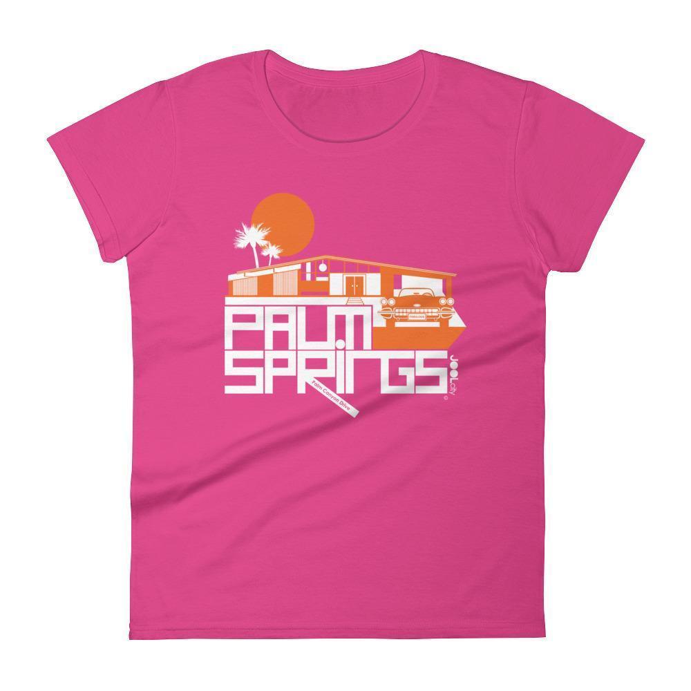 Palm Springs  Glam Ranch  Women's  Short Sleeve T-Shirt T-Shirt Hot Pink / 2XL designed by JOOLcity