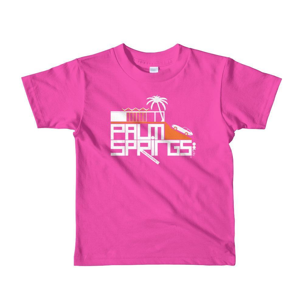 Palm Springs Hill House Toddler Short Sleeve T-shirt T-Shirt Fuchsia / 6yrs designed by JOOLcity