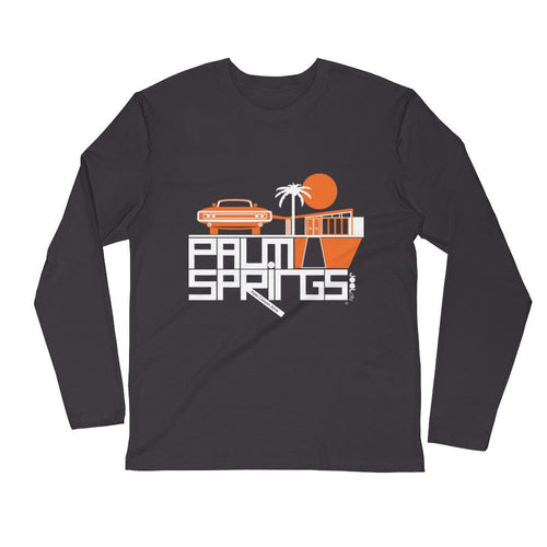 Palm Springs Mod Car Long Sleeve Men's T-Shirt T-Shirt 2XL designed by JOOLcity